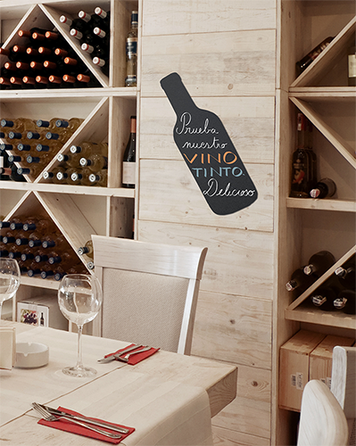 Silhouette Board 'Bottle'