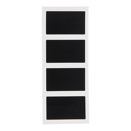 Self Adhesive Black Sticker Rectangle Shape
Pack of 8