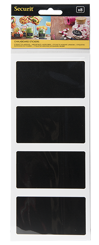 Self Adhesive Black Sticker Rectangle Shape 
Pack of 8