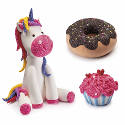 Glitter Clay Pink & Blue 2pcs x 20g
