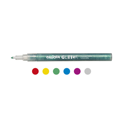 Felt Pens Glitter Liquid Ink 
Pack of 6