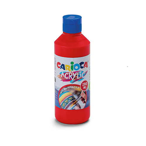 Acrylic Paint 'Carioca' 250ml Red