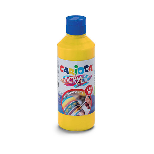 Acrylic Paint 'Carioca' 250ml Yellow