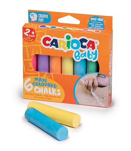 Maxi Coloured Chalk 
Pack of 6