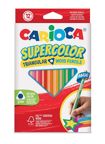Jumbo Pencil Colours Triangular 
Pack of 12