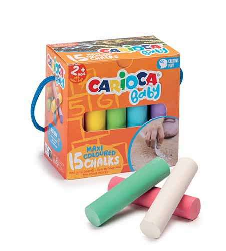 Maxi Coloured Chalk 
Pack of 15