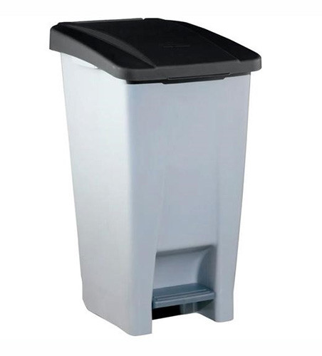 Bin with Pedal Lid 120 ltrs Grey/Black