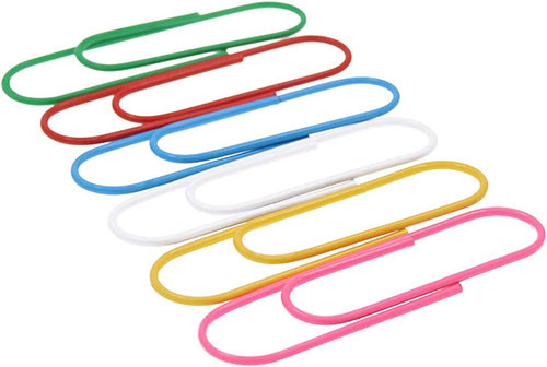 Paper Clips 78mm Plastic Coated