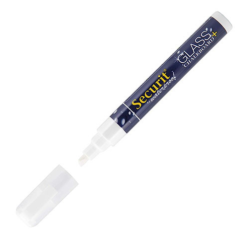 Waterproof Glass & Chalkboard Liquid Marker White