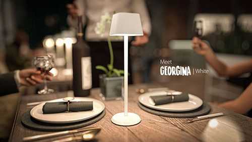 Table Lamp White 'Georgina'