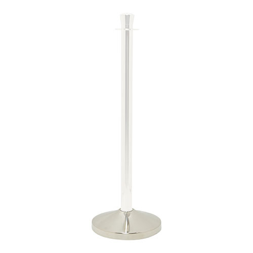 Chrome Base for Rope Barrier System