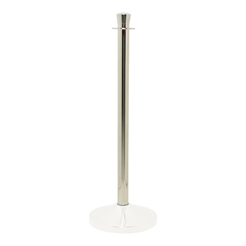 Chrome Pole for Rope Barrier System