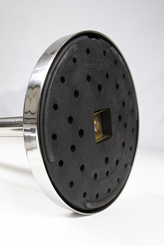 Chrome Base for Rope Barrier System