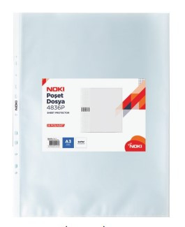 Noki A3 Portrait Plastic Punched Pockets