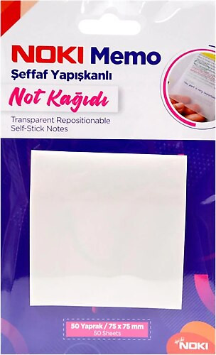Sticky Notes Transparent 75 x 75mm