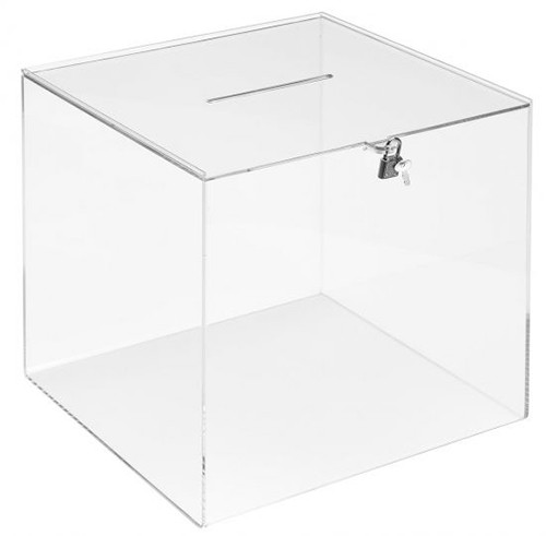 Ballot / Suggestion Box Square Transparent