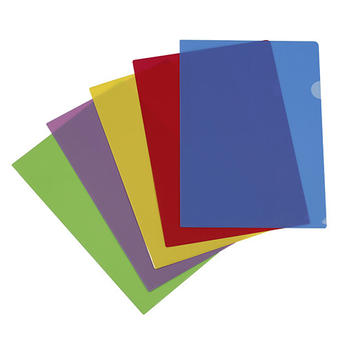 L Shaped A4 Plastic Pockets 
Pack of 10