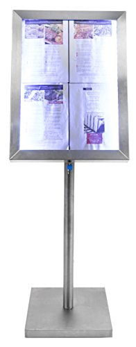 Display Information A2 Stainless Steel incl LED Lights