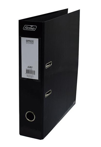 Firmo Plastic Lever Arch File Black 8cm