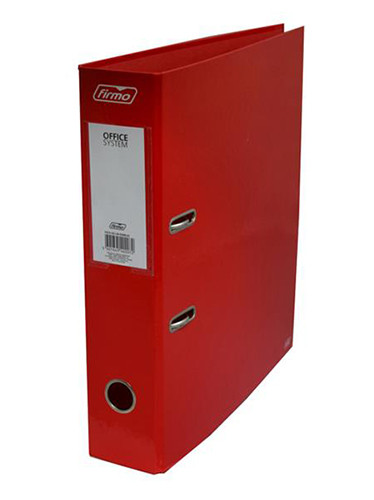Firmo Plastic Lever Arch File Red 8cm