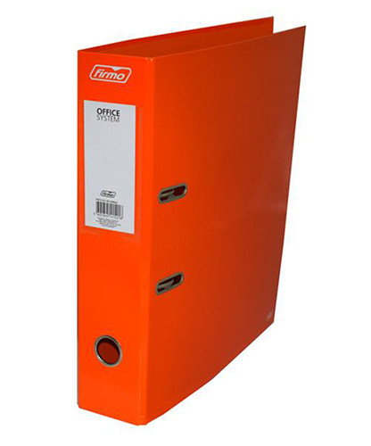 Firmo Plastic Lever Arch File Orange 8cm