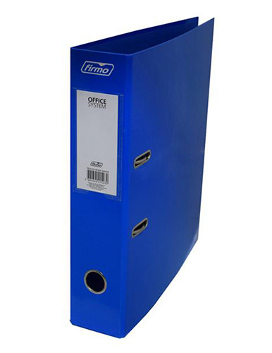 Firmo Plastic Lever Arch File Blue 8cm