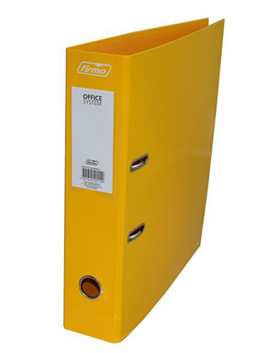 Firmo Plastic Lever Arch File Yellow 8cm