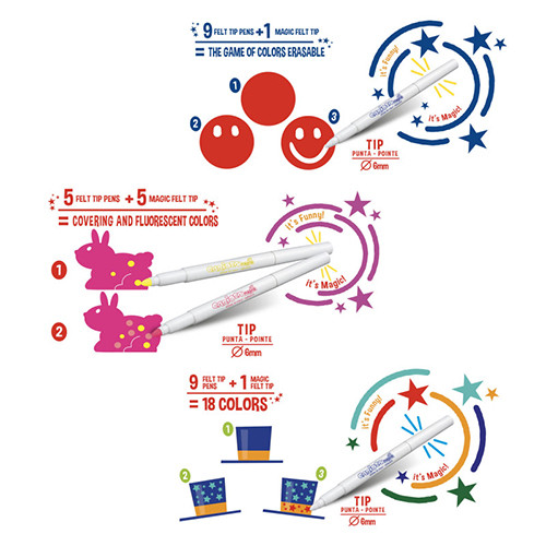 Magic Felt Pens 
Pack of 30