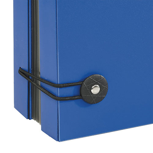 Expandable Wallet 8 Compartments Blue