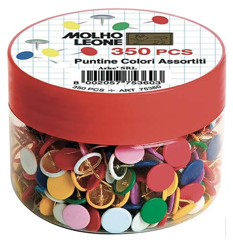 Drawing Pins Coloured PVC Coated