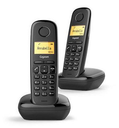 Cordless Telephone Duo Black