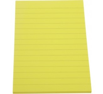 Sticky Notes Ruled Neon Yellow