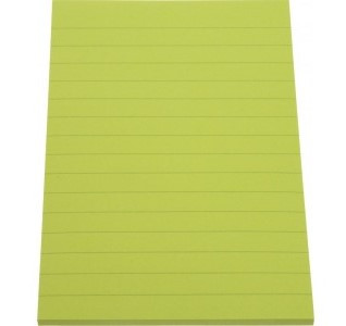 Sticky Notes Ruled Neon Green