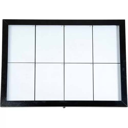 Display Information Black 8-A4 incl LED Lights
