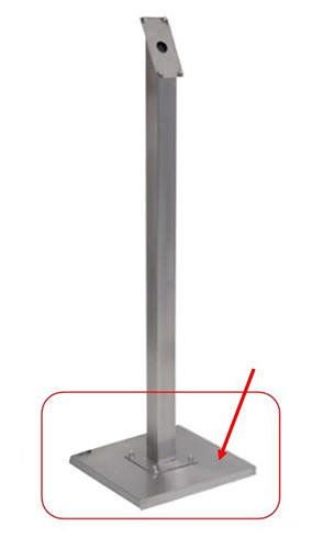 Base for Display Information Stainless Steel 4/6 - A4