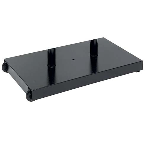 Base for Display Information Black 8-A4 incl LED Lights