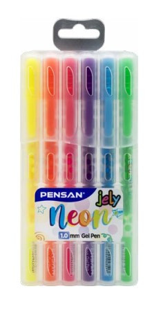 Glitter Gel Pens Neon Colours 
Pack of 6