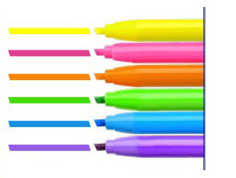 Pensan Neon Highlighters 
Pack of 6