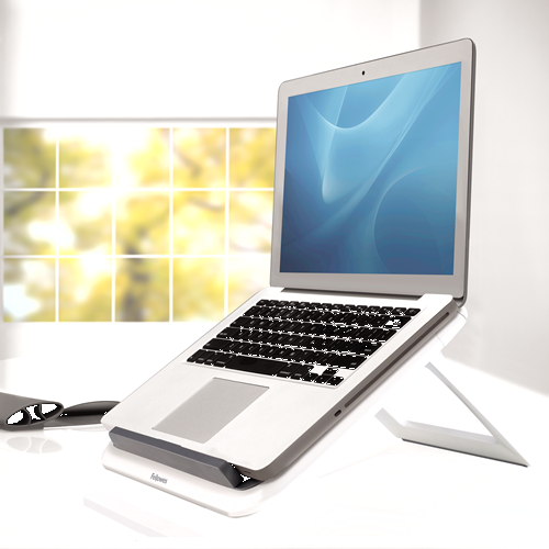 Laptop Riser 'I-Spire Series' Quick Lift White