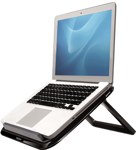 Laptop Riser 'I-Spire Series' Quick Lift Black