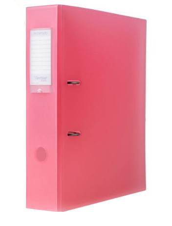 Archivo Plastic Lever Arch File Fuchsia 8cm