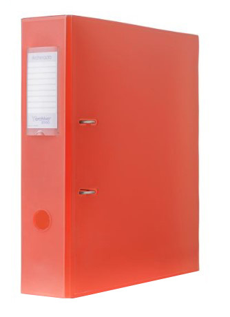 Archivo Plastic Lever Arch File Red 8cm