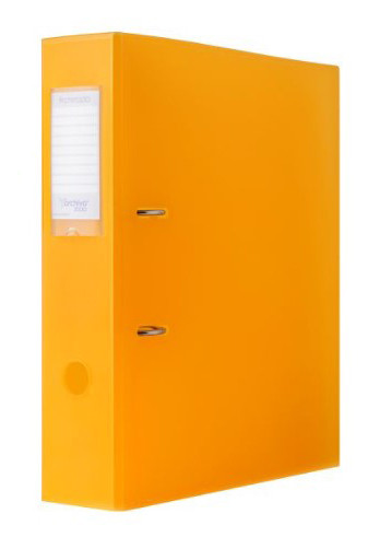 Archivo Plastic Lever Arch File Orange 8cm