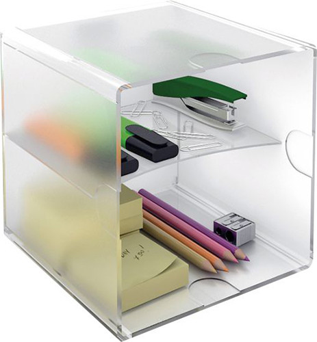Cubo Transparent Modular Organisers with 2 Tiers