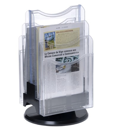 Rotating Brochure Holder A4 6 Tier