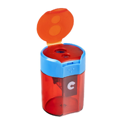 Sharpener 2 Holes with Plastic Container Box of 12