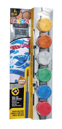 Poster Paint by 6 Metallic Colours