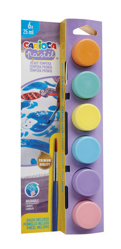 Poster Paint by 6 Pastel Colours