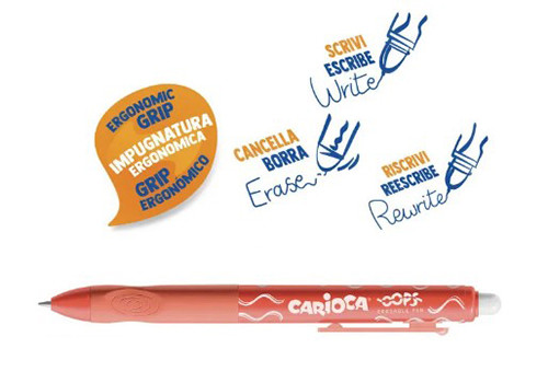 Erasable Retractable Ballpoint Pen Red