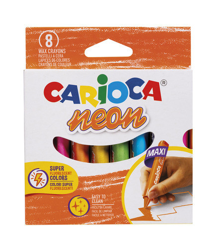 Neon Maxi Wax Crayons by 8